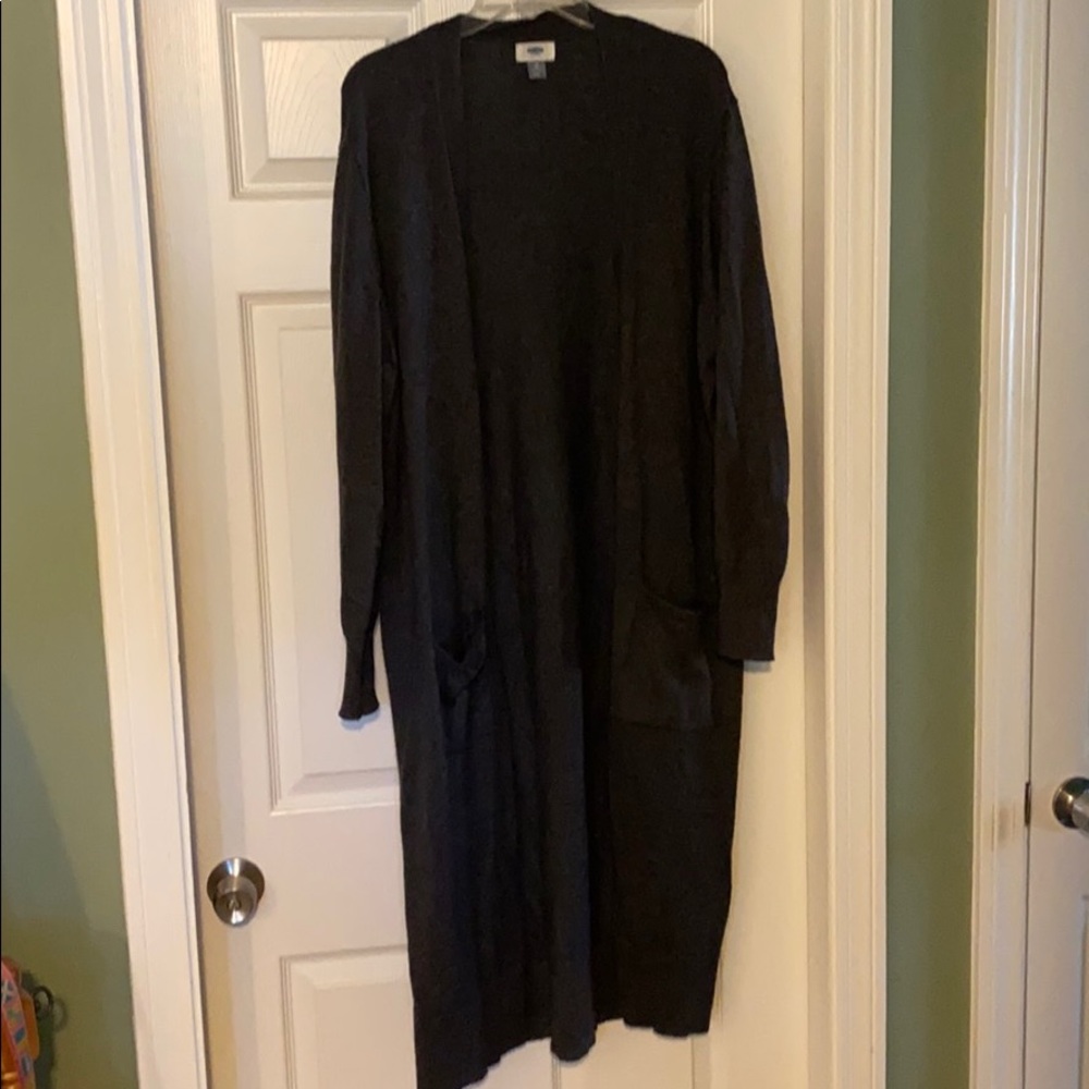 Long cardigan, no buttons